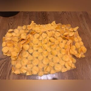 WoWo 3-D Circles Sheer Blouse 1XL